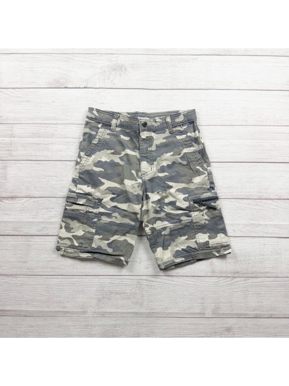 Wrangler Boys Camouflage Cargo Shorts Straight Fit Durable Regular 14